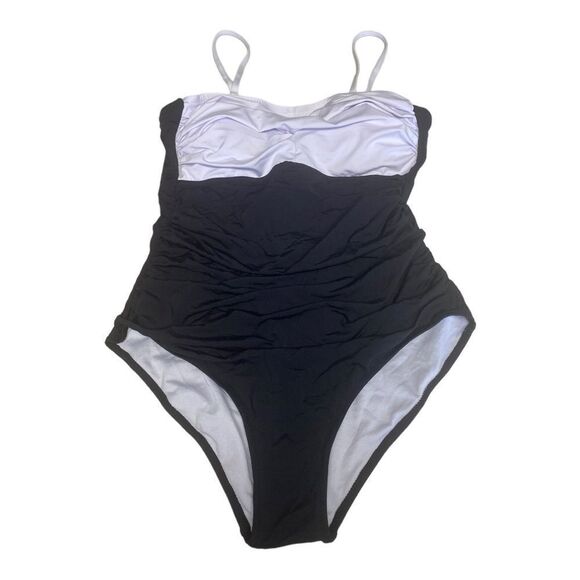Yonique One Piece Swimsuit Colorblock Removable Straps Size XL - Picture 1 of 1